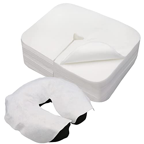 300 Count Disposable Face Cradle Covers, Massage Face Covers Medical-Grade Ultra Soft Large Headrest Covers for Massage Tables & Massage Chairs