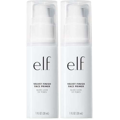 e.l.f. Mineral Infused Face Primer, Primer For A Smooth Foundation Base, Fills In Fine Lines & Refines Complexion, Vegan & Cruelty-free, Large (Pack of 2)