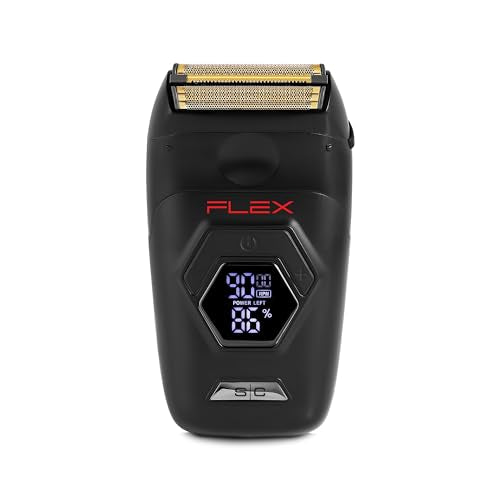 StyleCraft Flex Foil Shaver Professional Super-Torque Motor, Digital LCD Display with Micro-Trimmer Blade