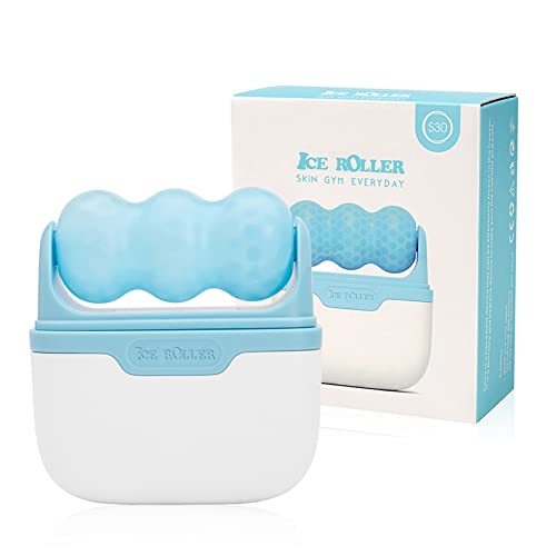 Ice Roller for Face & Eye, 2 in 1 Puffiness, Migraine, Pain Relief and Minor Injury - Diougens Lee Facial Ice Roller,Cold Therapy Massage Roller,Skin Care Products