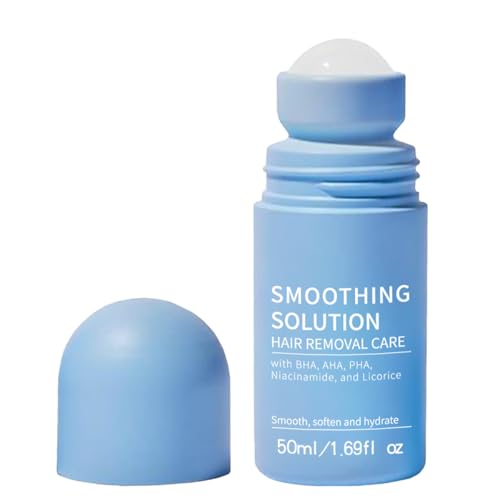 Ingrown Hair Roll On for Bikini Area, Legs & Underarms - Razor Bump Stopper & After Shave Repair Serum with Salicylic Acid -Improves Skin Texture- 50ml (1.69 fl oz) Treatment for Women