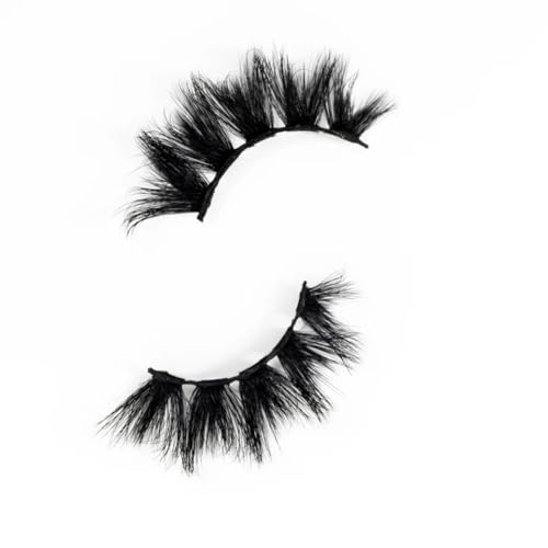 3D Faux Mink Eyelashes | Luxury Faux Mink Lashes Cruelty-Free and Vegan False Lashes, Reusable, Maximum Volume 18mm-20mm Wispy and Fluffy False Eyelashes (Lily)
