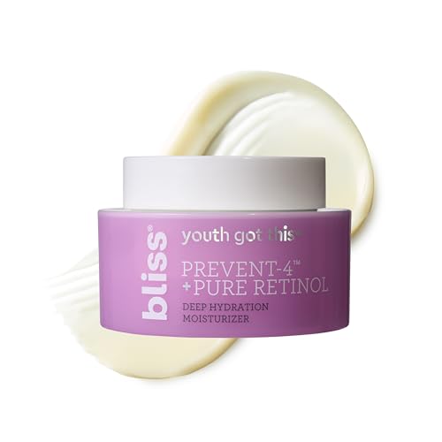 Bliss Renew & Smooth Night Serum- AHA Glycolic + Polyhydroxy Acid + Youth Got This and Pure Retinol Deep Hydration Moisturiser