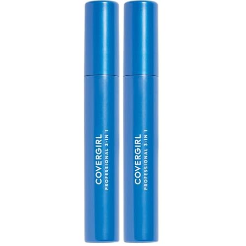 Covergirl Professional All-in-One Curved Brush Mascara, Very Black, 0.3 Fluid Ounce (Pack of 2)