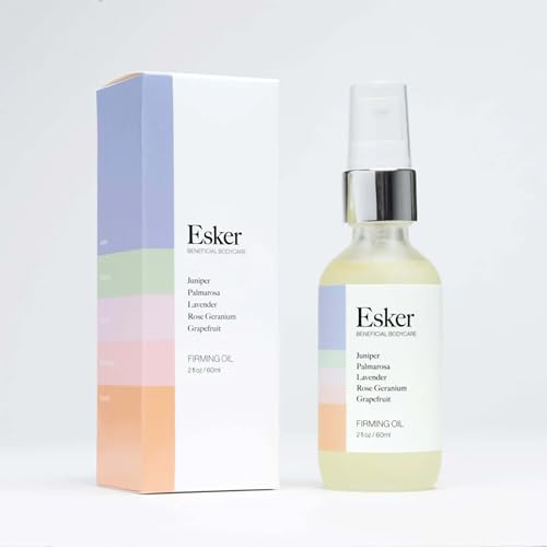 ESKER Firming Body Oil: Firms, Tightens, and Softens Skin with Natural Plant-Based Ingredients, Designed to Balance Energy and Promote Circulation, Fast-Absorbing and Non-Greasy - 2 oz.