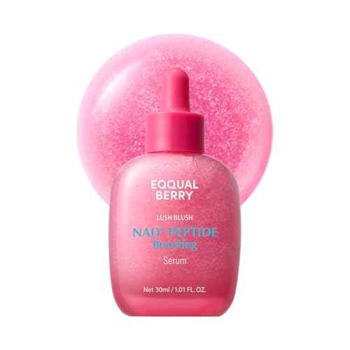 EQQUALBERRY NAD+ Peptide Boosting Smoothie Serum ? Anti-Aging Korean Skin Care with 5 Ceramides & Vegan Collagen, Hydrating Antioxidant Serum for Firmness, Wrinkles & Radiant Glow (1.01oz / 30ml)