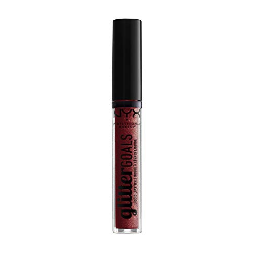 NYX PROFESSIONAL MAKEUP Glitter Goals Liquid Lipstick - Crystal Crush, Plum With Gold Glitter