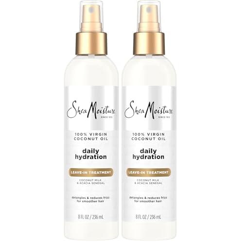 SheaMoisture 100 Percent Virgin Coconut Oil Leave-In Treatment, 8 Ounce, (Pack of 2)