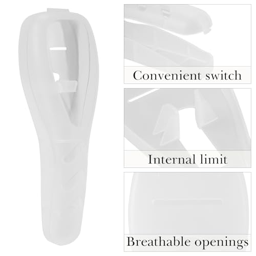 Linkidea 2 Pcs Portable Travel Razor Holder, Protective Razor Case Compatible with Gillette Fusion 5 ProGlide, Sensor 3, SkinGuard, Pace 6 Pro (White)