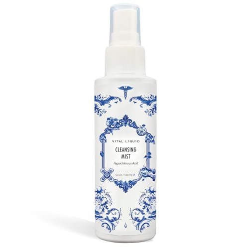 Hypochlorous Acid Spray ? 3.4oz Travel Size HOCl Facial Mist & Daily Cleanser for Sensitive Skin | Clarifying & Calming Toner for Redness, Irritation & Breakout-Prone Skin