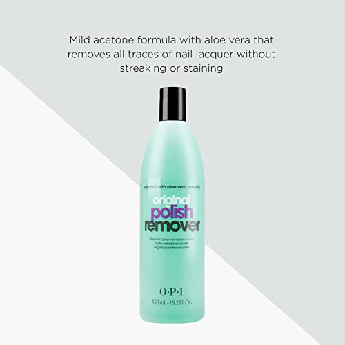 OPI Original Nail Polish Remover, Mild Acetone Nail Polish Remover, Gentle & Non-Drying Formula