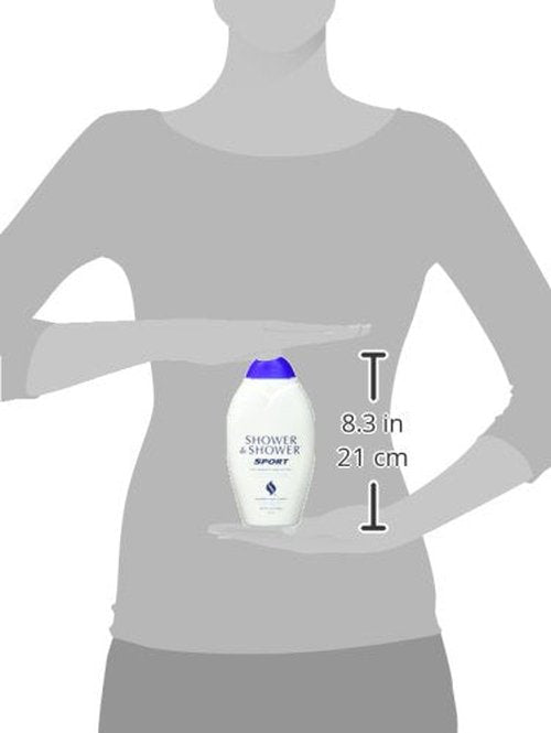 SHOWER TO SHOWER Body Powder, Sport 13 oz (Pack of 2)