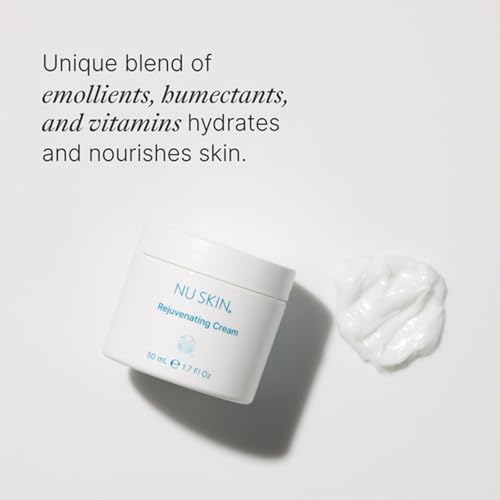 Nu Skin Rejuvenating Cream | Expertly Formulated Moisturizer for Dry Skin, Infused with Hyaluronic Acid, Nourishing Vitamins, and Unique Moisture-Binding Technology | 1.7 Fl Oz | 1 Pack