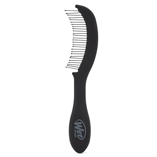 Wet Brush Men's Detangling Comb, Black, Wide Tooth Comb for Dry & Wet Hair, Ultra-Soft IntelliFlex Bristles, Men's Detangler, All Lengths, Everyday Hair Care Routine