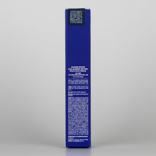 Wonjin Effect CICA BARRIER RETINOL EYE & FACE CREAM 1.76 fl Oz, Retinol Vitamin A, Peptides, Wrinkle Care, Soothing, Panthenol Vitamin B5