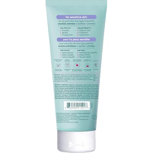 eos Shea Better Sensitive Skin Women's Shave Cream- Fragrance-Free, 2-pack of 7 oz containers