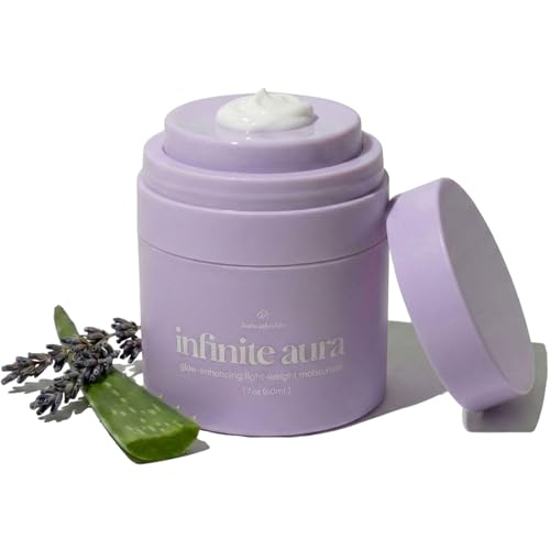 Infinite Aura Face Moisturizer with GHK-Cu Copper Peptides - Barrier Repair & Anti-Aging Cream for Dry, Sensitive Skin & Redness - Firming Formula with Bio-Identical Ceramides - 1.7 oz