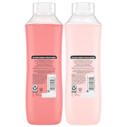 Suave Shampoo & Conditioner Set, Sun-Ripened Strawberry ? Everyday Energizing Formulas with Fruit Extract & Vitamin E, 22.5 Oz Ea (2 Piece Set)
