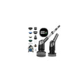 WKY-G3-Electric Spin Scrubber - Upgraded 10-in-1 IPX7 Waterproof Shower Cleaner Brush, Retractable Handle & 2-Speed for Toilet, Bathroom, Bathtub, Tile Floors Black
