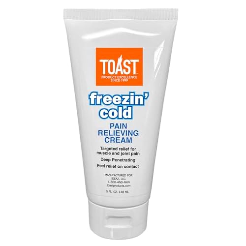 Toast Freezin Cold Extra Strength Pain Relief Cream for Muscles and Joints - 5 Ounces