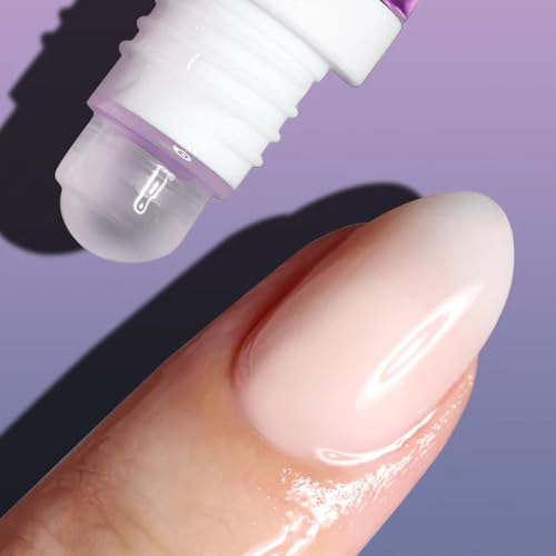 LONDONTOWN Roll and Glow Cuticle Oil - Nail Care Strengthener and Moisturizer for Dry Cracked Cuticles, Travel-Friendly Nail Treatment, 0.2 Fl oz