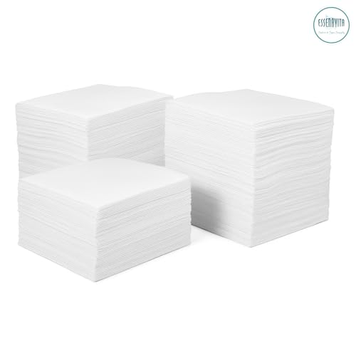 4x4 Biodegradable Esthetic Wipes 4 ply 200 per Pack Smooth Finish 100% Natural Rayon Recyclable Facial towelette
