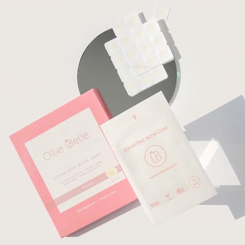 Ollie Belle Cover Dot Acne Care Skin Blemish Treatment with Hydrocolloid | Clear, Waterproof Patch (240 dots)
