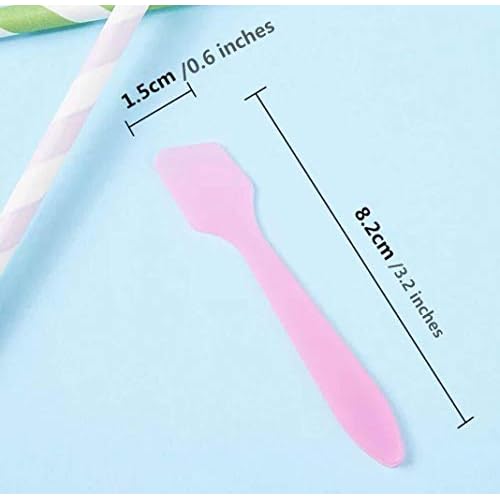 Reusable Mini Make-up Spatulas, 100 pieces,Violet.