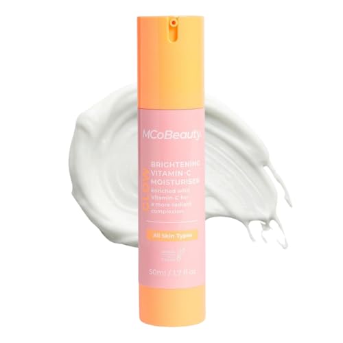 MCoBeauty - Glow Brightening Vitamin C Facial Moisturizer - Hydrating Face Cream with Ferulic Acid for Radiant, Energised & Dewy Skin - Contains Ferulic Acid, Crema Hidratante Para La Cara