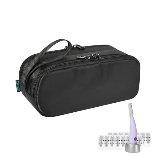 Beautyflier Travel Carrying Bag for Dermaplane Razor, Women Eyebrow Trimmer, Portable Storage Bag for Face Hair Trimmer, Carrier Case for Electric Razor and Accessories (Bag Only)