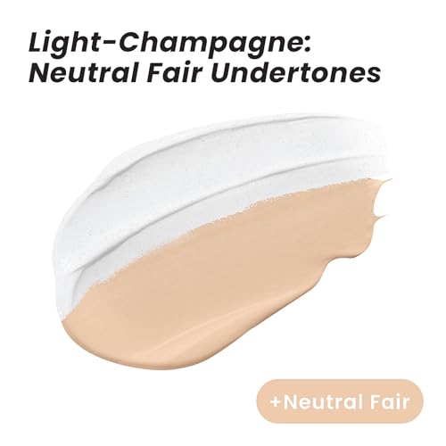 Color Change Liquid Foundation, Radiant Light White Face Makeup Cream SPF 15, Dewy Finish & Hydrating Foundation for Women Mature Skin W/Vitamin E & Cactus, Neutral Fair N1.5 | 1 Fl Oz