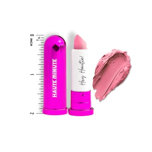 Mini 4Ever Haute Lipstick ? Pink Lipstick Long Lasting, Bold Satin Finish, Vegan, Cruelty-Free - Clean & Natural, Travel-Friendly Lip Color (BRB)