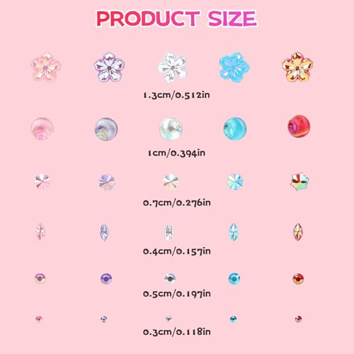12 Sheets Face Gems Jewels for Makeup Self Adhesive Rhinestones Gems Stickers for Face Nail Eyes Decor Bling Stick on Jewels for Christmas DIY Craft, Card Decorations