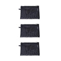 Mesh Cosmetic Bag 3 Size Makeup Bag Set Nylon Waterproof Organizing Bags Purse Organizer Pouches Travel Bags with Zipper (3,Medium)