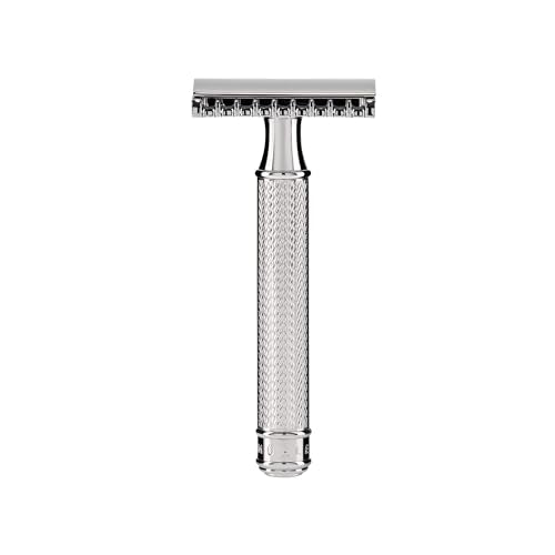 M?HLE Grande R41 Double Edge Safety Razor (Open Comb) | Perfect for Everyday Use | Barbershop Quality Close Smooth Shave | Luxury Razor for Men