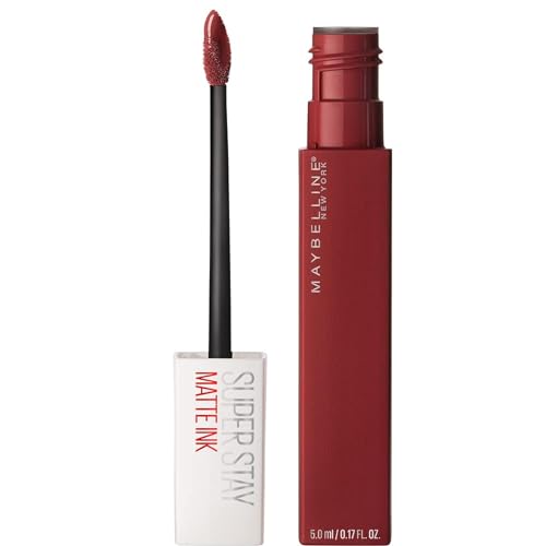 MAYBELLINE Super Stay Matte Ink Liquid Lipstick Cherry Brown & Deep Red, Long Lasting 16H Wear