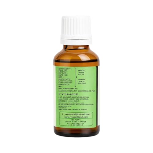 R V Essential Pure Amla Oil 15ml (0.507oz)- Emblica Officinalis (100% Pure and Natural Rare Herb Series)