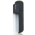 GERMANIKURE Pedicure Bar, Foot File, & Callous Remover - Black Glass with Leather Sleeve Ethically Made in Czech Republic