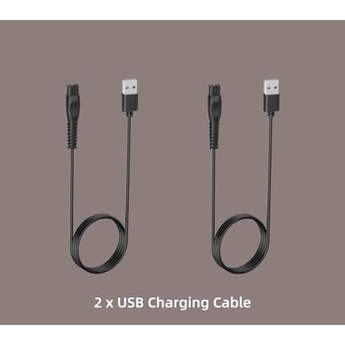 Qjin USB Charging Cable for Philips Norelco Shaver i9000 2400 3900 Series, Head Shaver Pro 7000 9000 & OneBlade 360, Power Cord Compatible with X9000 XP9402 X3001 S3341 HS7980 HS9980 QP2724 QP6552