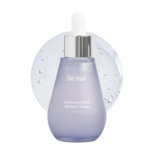 De:maf Panthenol 30% Wonder Drops Ampoule, Panthenol 30% and Evening Primrose Extract for Instant Calming, Suitable for All Sensitive Skin, Korean Skincare