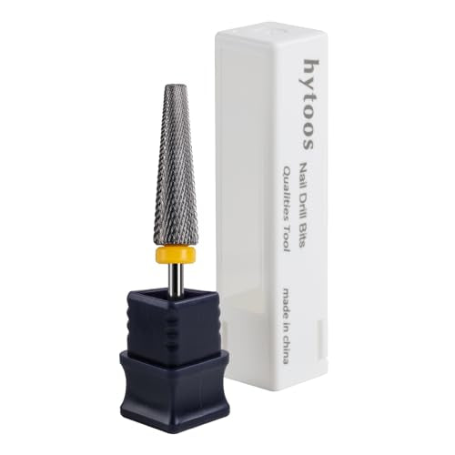 2Pcs Super Long 5 in 1 Nail Drill Bits, 24mm Cross Tapered Carbide Bit, 3/32" Two-way Drill Bits for Nails, Electric File Manicure Drills Accessories(2XF+XF)