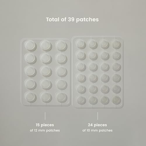 JOAH Heal Me CICA Spot Patch, Hydrocolloid Korean Skin Care Spot Patches with Centella Asiatica, 39 Patches, White