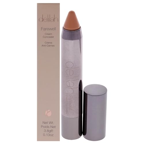 Delilah Almond Cream Concealer, Full Coverage, Hyaluronic Filling, Moisturizing, Creamy, Smoother, Softer Color Correcting Face Makeup, Cruelty Free, 0.13 Oz