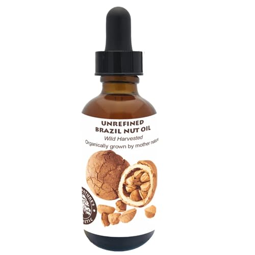 Best Nature's Cosmetics Virgin Organic Brazil Nut Oil Moisturizer for Skin and Hair, 1 Fl Oz