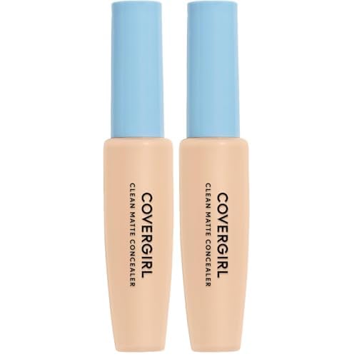 COVERGIRL - Clean Matte Concealer, Oil-Free, Lightweight Formula, Blendable, Natural-Looking Coverage, 100% Cruelty-Free (Pack of 2)