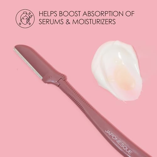JAPONESQUE Dermaplaner Replacement Blades 4-Pack, Facial Razor Blade Heads Only