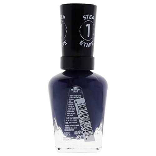 Sally Hansen Miracle Gel Nail Polish, Midnight Mod, 0.5 Fl Oz (Pack of 3)