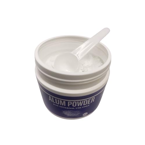 Potassium Alum Powder 5oz - Natural Deodorant Stone Alternative | After Shave Balm & Foot Soak | 100% Pure Alum Block Powder with Applicator