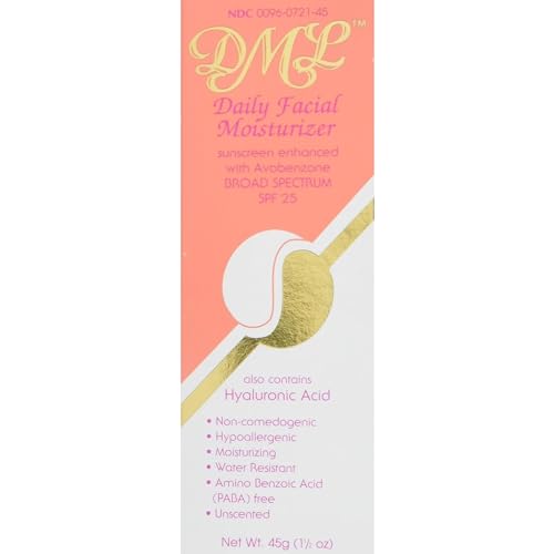 DML Facial Moisturizer SPF 25 1.50 oz (Pack of 4)