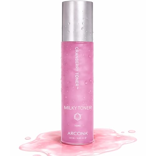 ARCONA Cranberry Toner ? Vegan Milky Toner for Face | Brightening & Hydrating Rice Toner for Face | Phyto-Nutrients & Essential Fatty Acids, 4 fl oz.